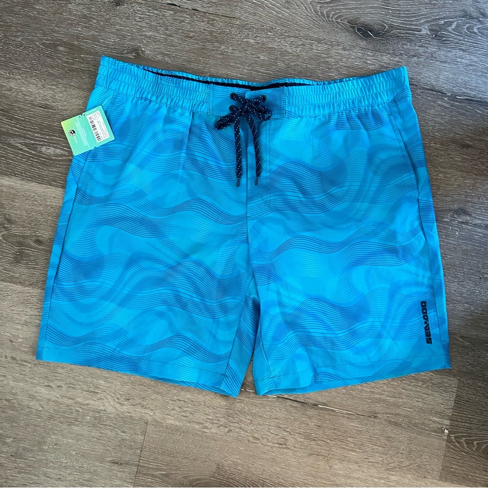 NWT Men’s 2XL Sea-doo Blue 20” Classic Board‎ Shorts